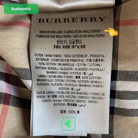 burberry made in italy tag|burberry tag for sale.